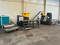 Stokkermill recyclinginstallatie ps600 & k140 flexi (2021–2022) – complete lijn met magnetische transportbanden en zeef – ±496 draaiuren - afbeelding 2 van  56