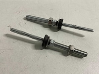 Stokschroef voor montage zonnepaneel 150x8 mm (45x) - afbeelding 2 van  2