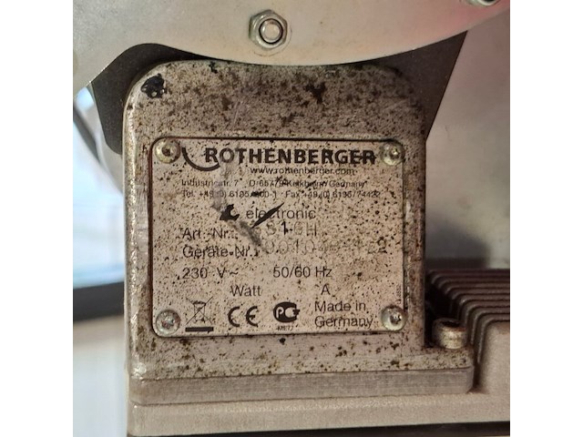 Stomplasapparaat 230v op transport onderstel, rothenberger, roweld p160 saniline, 2019 - afbeelding 4 van  18