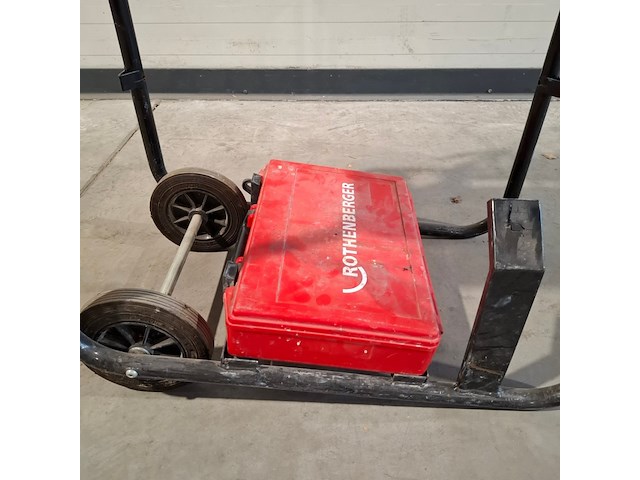 Stomplasapparaat 230v op transport onderstel, rothenberger, roweld p160 saniline, 2019 - afbeelding 9 van  18