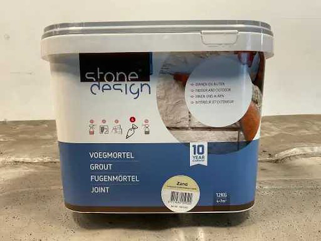 Stone design voegmortel 12kg zand (45x) - afbeelding 2 van  4