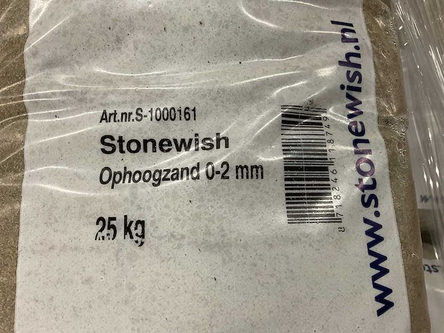 Stonewish 0-2mm s-1000161 zak á 25kg ophoogzand (45x) - afbeelding 2 van  2