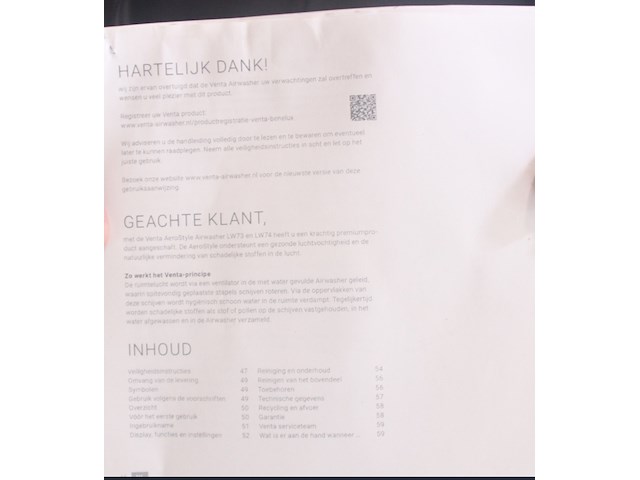 Stoomapparaat/luchtreiniger, venta, aerostyle lw - afbeelding 4 van  4