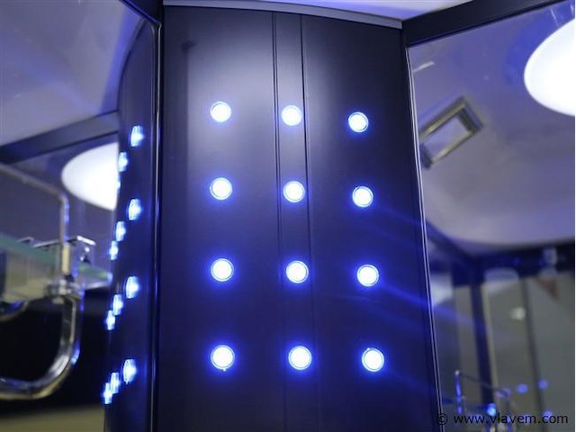 Stoomcabine halfrond 100x100x215 cm - afbeelding 5 van  8