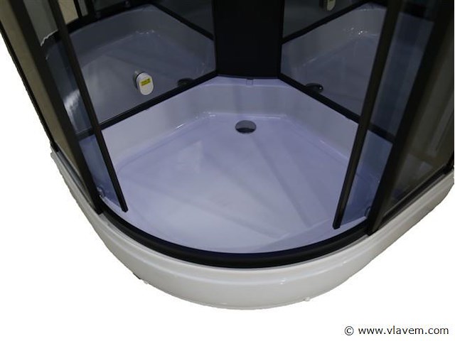 Stoomcabine met bad 90x90x215 cm - afbeelding 4 van  8