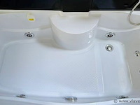 Stoomcabine met massagebad - rechthoekig - wit bad met zwarte cabine 170x85x220 cm - afbeelding 4 van  5