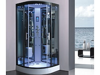 Stoomcabine vonato, halvo hydrocomfort, zwart & wit - afbeelding 2 van  3