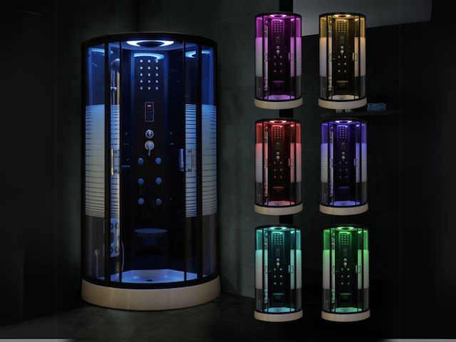 Stoomcabine vonato, halvo jetstream, zwart & wit - afbeelding 1 van  3