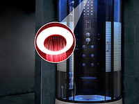 Stoomcabine vonato, halvo jetstream, zwart & wit - afbeelding 3 van  3