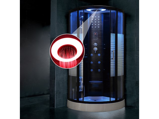 Stoomcabine vonato halvo jetstream zwart & wit - afbeelding 3 van  3