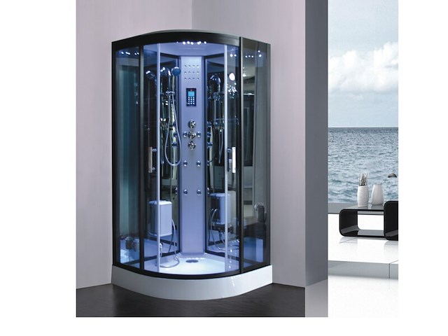 Stoomcabine vonato, halvo luxesteam, zwart & wit - afbeelding 2 van  3