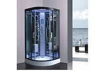 Stoomcabine vonato, halvo luxesteam, zwart & wit - afbeelding 2 van  3