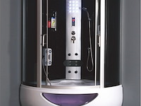 Stoomcabine, vonato, halvo spatherm, zwarte cabine, wit bad - afbeelding 1 van  2