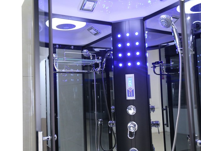 Stoomcabine vonato, halvo stroomglide, zwart & wit - afbeelding 5 van  8