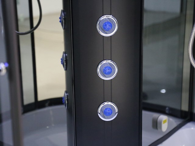 Stoomcabine, vonato, halvo stroomglide, zwart & wit - afbeelding 6 van  8