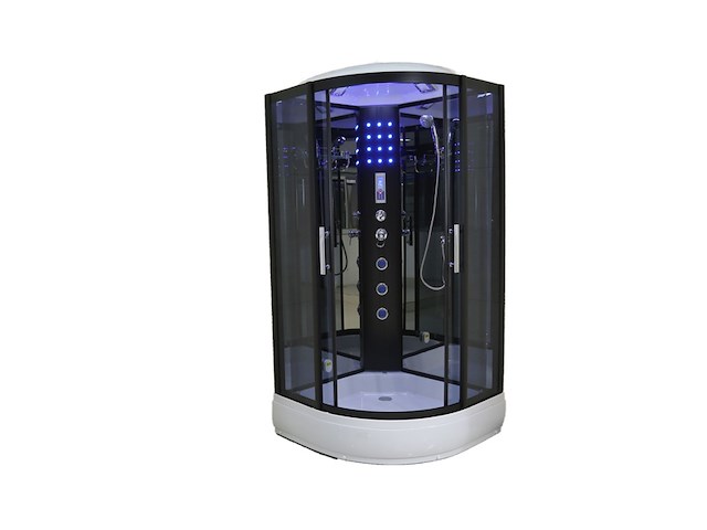 Stoomcabine vonato, halvo stroomglide, zwart & wit - afbeelding 1 van  8
