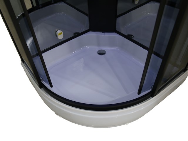 Stoomcabine vonato, halvo stroomglide, zwart & wit - afbeelding 4 van  8