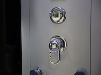 Stoomcabine vonato, halvo thermolux, zwarte cabine, wit bad - afbeelding 8 van  10