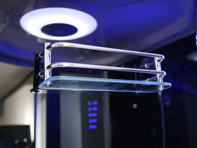 Stoomcabine vonato, halvo thermolux, zwarte cabine, wit bad - afbeelding 6 van  10