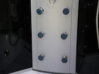 Stoomcabine vonato, met massagejets, zwarte cabine, wit bad - afbeelding 9 van  10