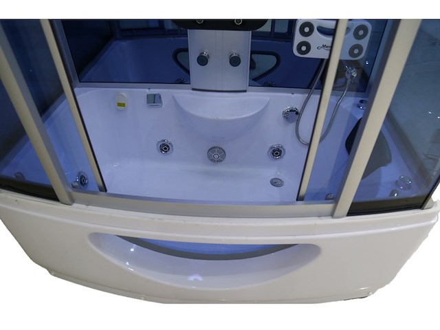 Stoomcabine vonato, rectabathjet, wit/zilver - afbeelding 4 van  10