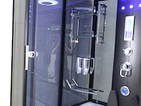 Stoomcabine vonato, rectahydro max, zwarte cabine, wit bad - afbeelding 2 van  10