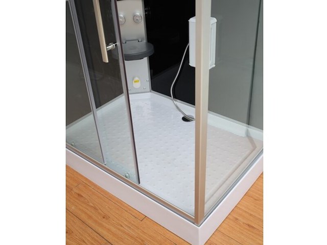 Stoomcabine vonato rectatherm elite zilver - afbeelding 2 van  5