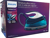 Stoomgenerator - 2400w - 6,5 bar - aqua/wit philips, perfectcare compact gc7844/20, aqua/wit - afbeelding 1 van  1