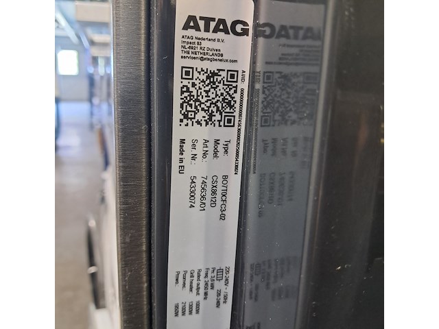 Stoomoven, atag, b07f0cfc3, 2025 - afbeelding 9 van  10