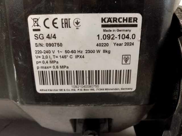 Stoomreiniger - 230v, kärcher, sg4/4, 2024 - afbeelding 6 van  10