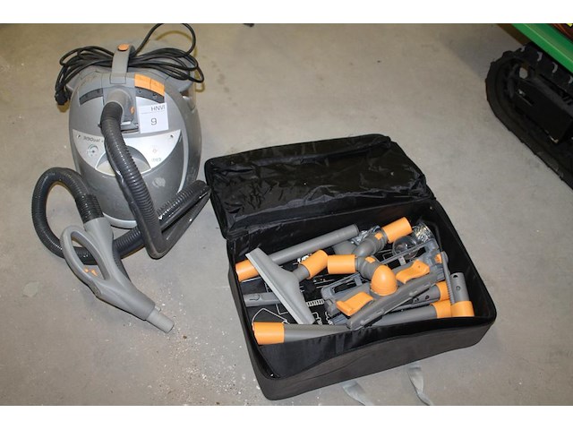 Stoomreiniger unitekno 9i9dual evolution inclusief koffer met hulpstukken. - afbeelding 1 van  4