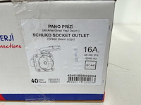 Stopcontacten/schuko 16 amp 40x - afbeelding 3 van  4