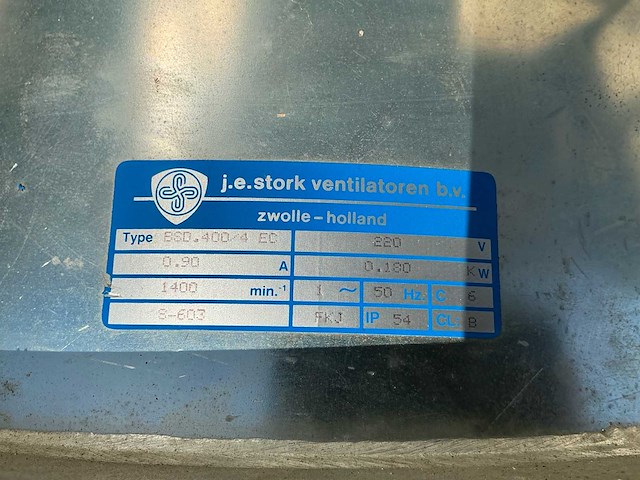 Stork bsd.400/4 ec ventilator (3x) - afbeelding 4 van  5