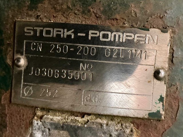 Stork cn250-200 elektrisch aangedreven pompunit - afbeelding 7 van  7