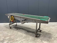 Stork mesh transportband rvs verrijdbaar - afbeelding 2 van  5
