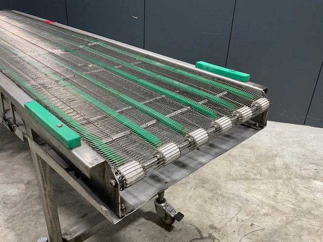 Stork mesh transportband rvs verrijdbaar - afbeelding 3 van  5