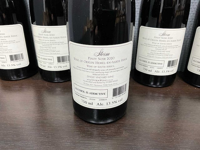 Storm wines pinot noir 'ridge' 2020 (6x) - afbeelding 3 van  3