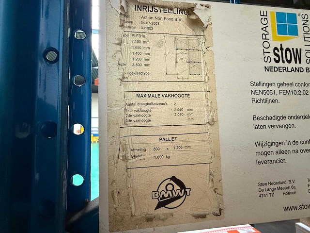 Stow - inrijstelling 309 europallet plaatsen - afbeelding 4 van  4