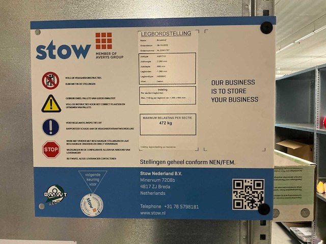 Stow legbordstelling (63 secties) - afbeelding 10 van  11