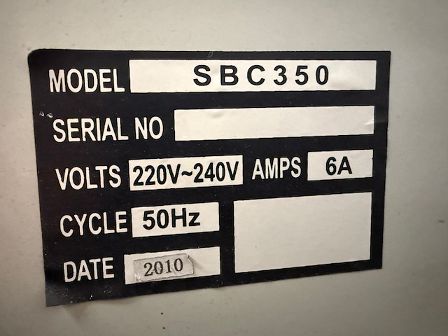 Straalcabine hbm, sbc 350, bouwjaar 2010 - afbeelding 2 van  10