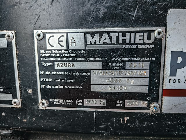 Straatveegmachine, mathieu, azure flex, 2015 - afbeelding 28 van  44