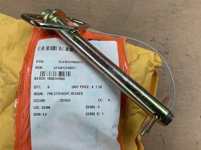 Straight headed pin (6x) - afbeelding 1 van  4