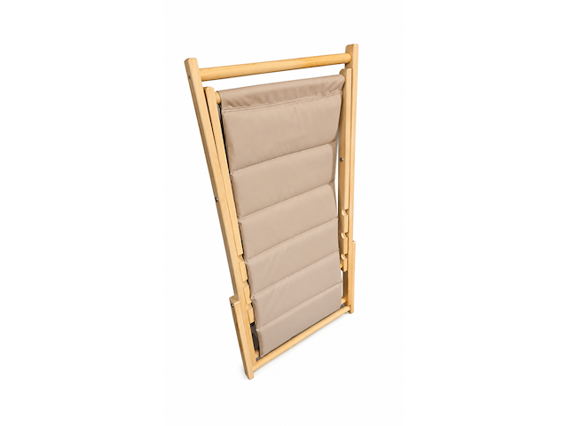 Strandstoel, ligstoel, beige - afbeelding 3 van  3