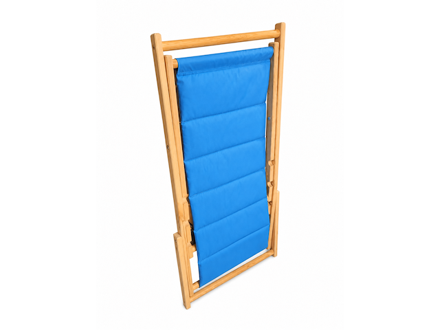 Strandstoel, ligstoel, blauw - afbeelding 3 van  3