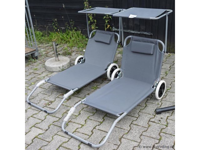 Strandstoelen - 2 stuks - afbeelding 1 van  1