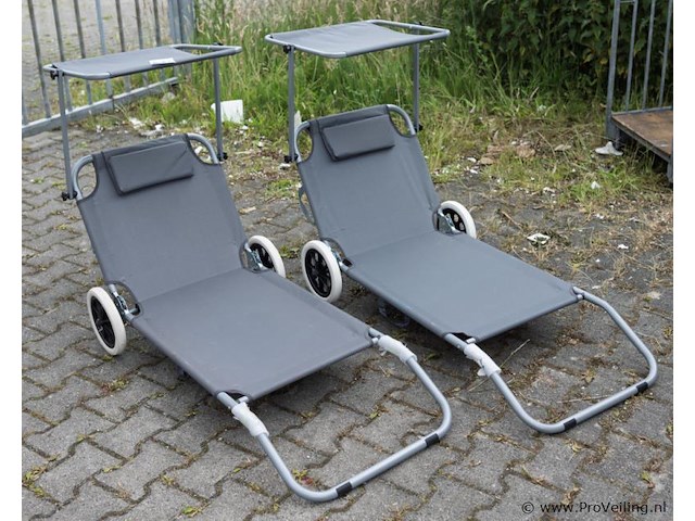 Strandstoelen - 2 stuks - afbeelding 1 van  1
