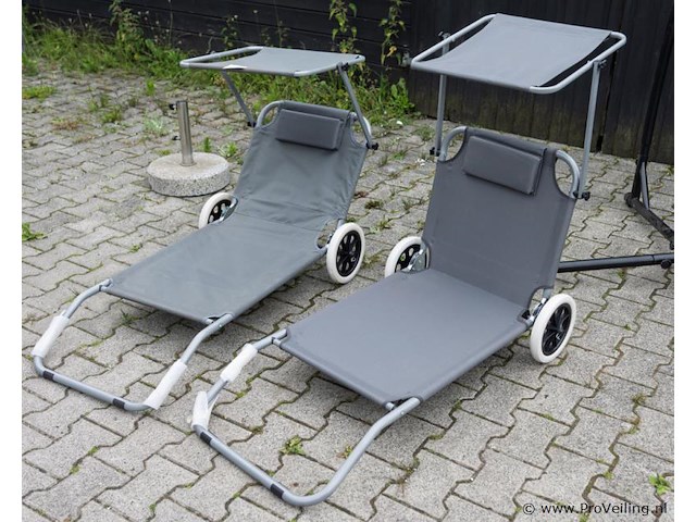Strandstoelen - 2 stuks - afbeelding 1 van  1