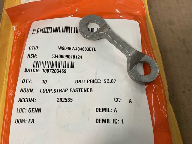 Strap fastener loop (10x) - afbeelding 1 van  5