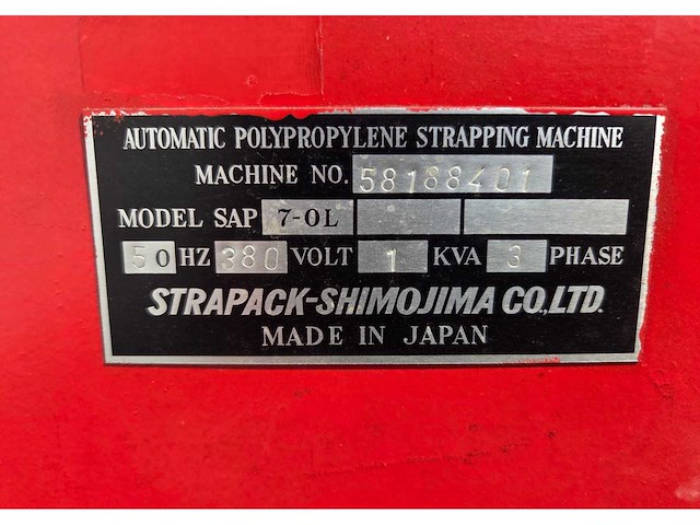 Strapack sap 7-ol automatische bindmachine - afbeelding 5 van  5
