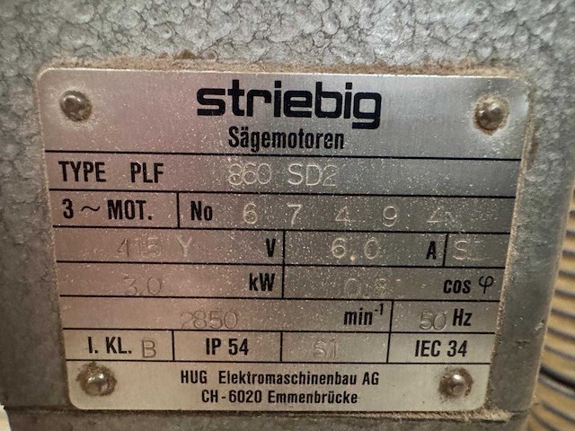 Striebig - 2003 - econom ii 6220 - verticale platenzaag - afbeelding 3 van  11